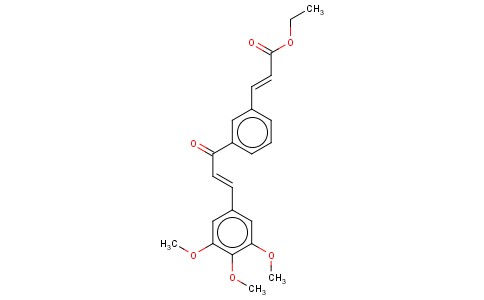 2-PROPENOIC ACID, 3-(3-(1-OXO-3-(3,4,5-TRIMETHOXYPHENYL)-2-PROPENYL)PH ENYL)-, ETHYL ESTER, (E,E)-